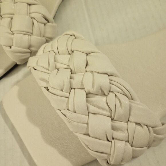 ✨NWOT white braided slides  - Picture 6 of 8